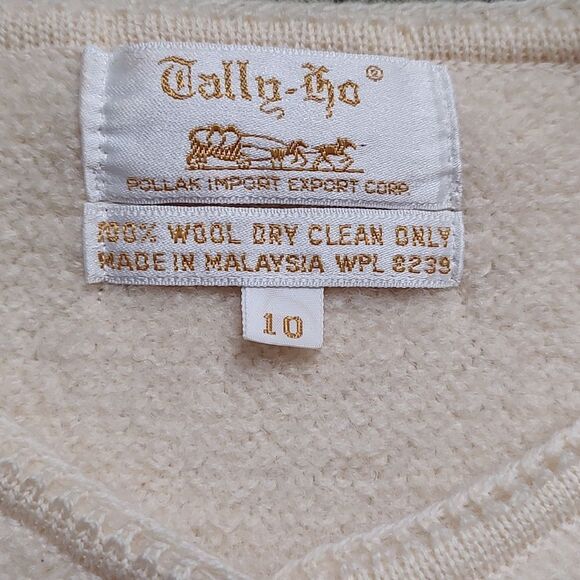 Tally-Ho 100% wool vintage jacket blazer 70s 80s  Sz 10 - Picture 5 of 5